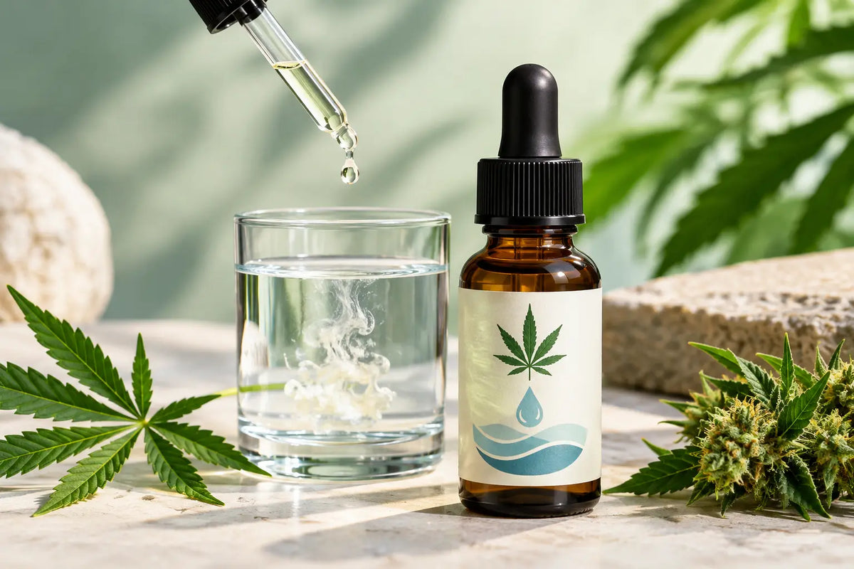 CBD Wellness Still Life with Botanicals
