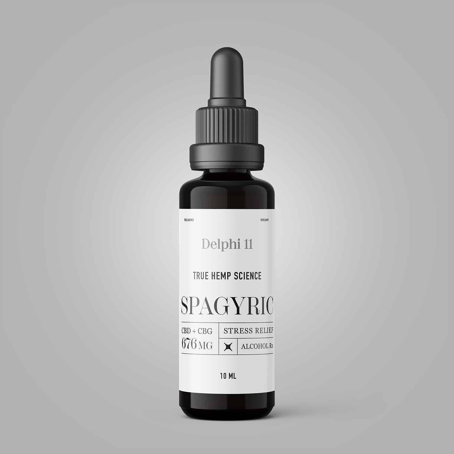 Delphi - spagyric alcohol CBD+CBG tincture 676MG • 10ml - True Hemp Science
