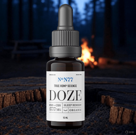 DOZE - Organic CBD + CBN Oil Sleep Remedy - True Hemp Science