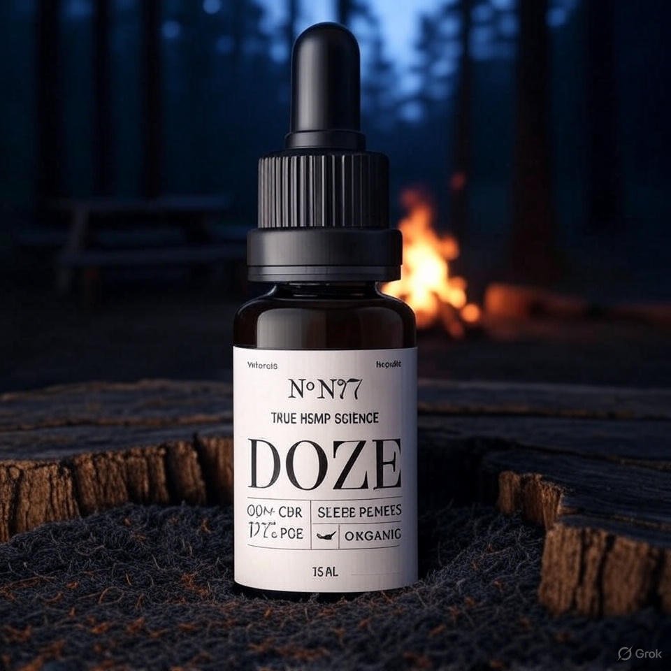 DOZE - Organic CBD + CBN Oil Sleep Remedy - True Hemp Science