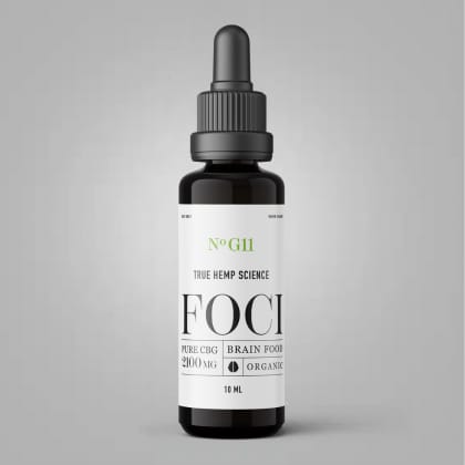 FOCI - Brain Focus 2100mg Pure CBG Oil - True Hemp Science