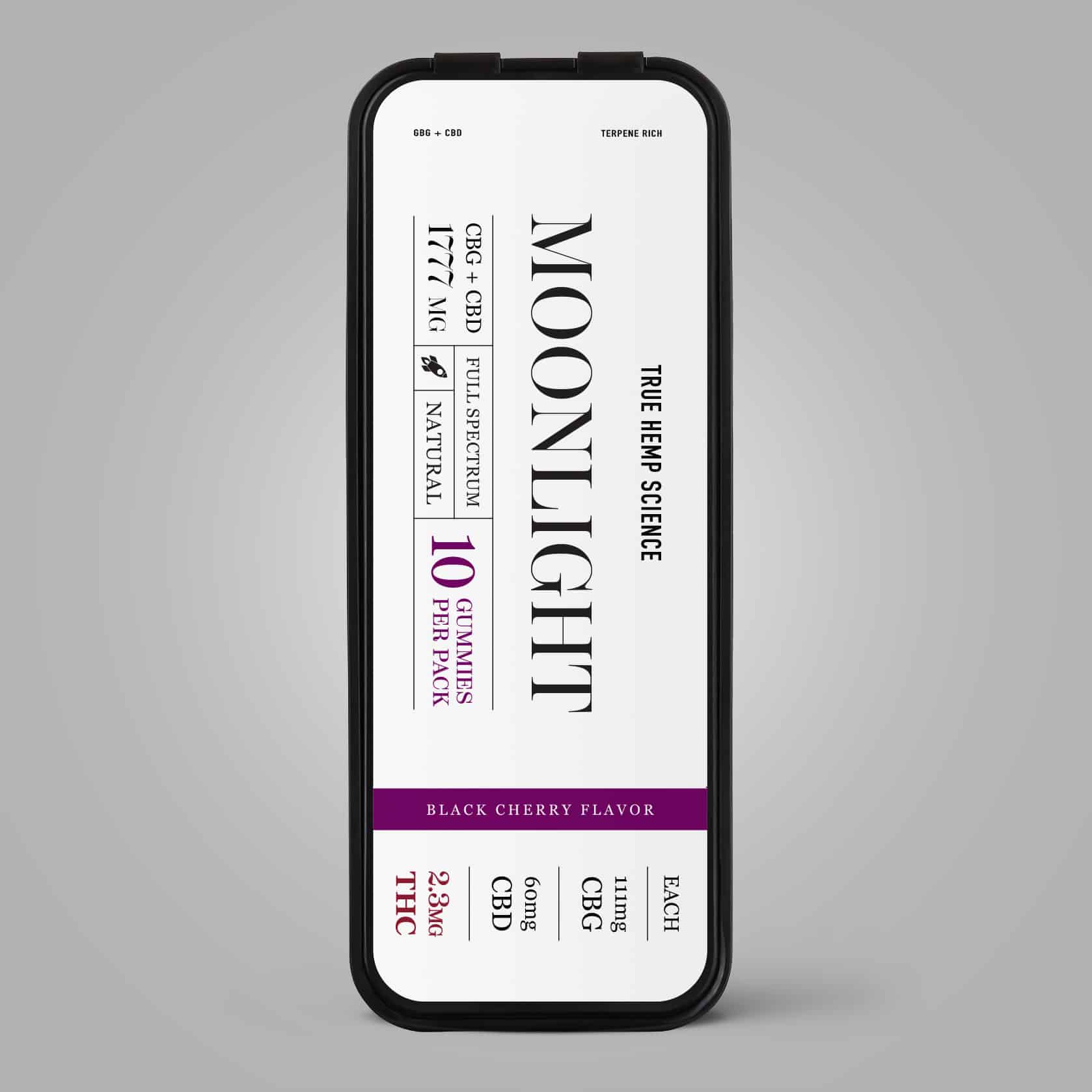 MOONLIGHT 10 - Count Organic Gummies 2.3 mg THC + 111 mg CBG + 60 mg CBD - True Hemp Science
CBG Blend