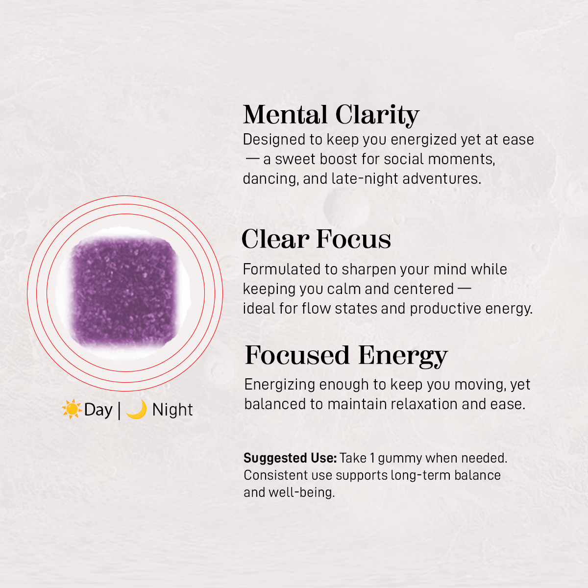 MOONLIGHT 20 - Count Organic Gummies 2.3 mg THC + 111 mg CBG + 60 mg CBD - True Hemp Science