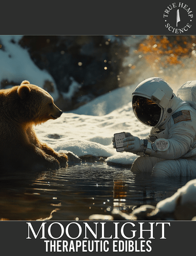 MOONLIGHT 20 - Count Organic Gummies 2.3 mg THC + 111 mg CBG + 60 mg CBD - True Hemp Science