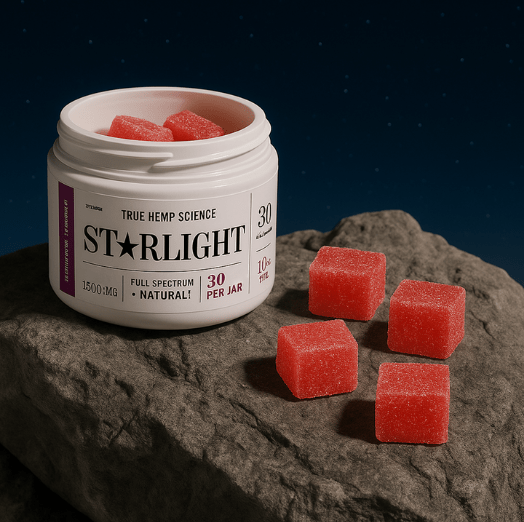 STARLIGHT - Gummies 1.5 mg THC + 50 mg Full Spectrum CBD - True Hemp Science
