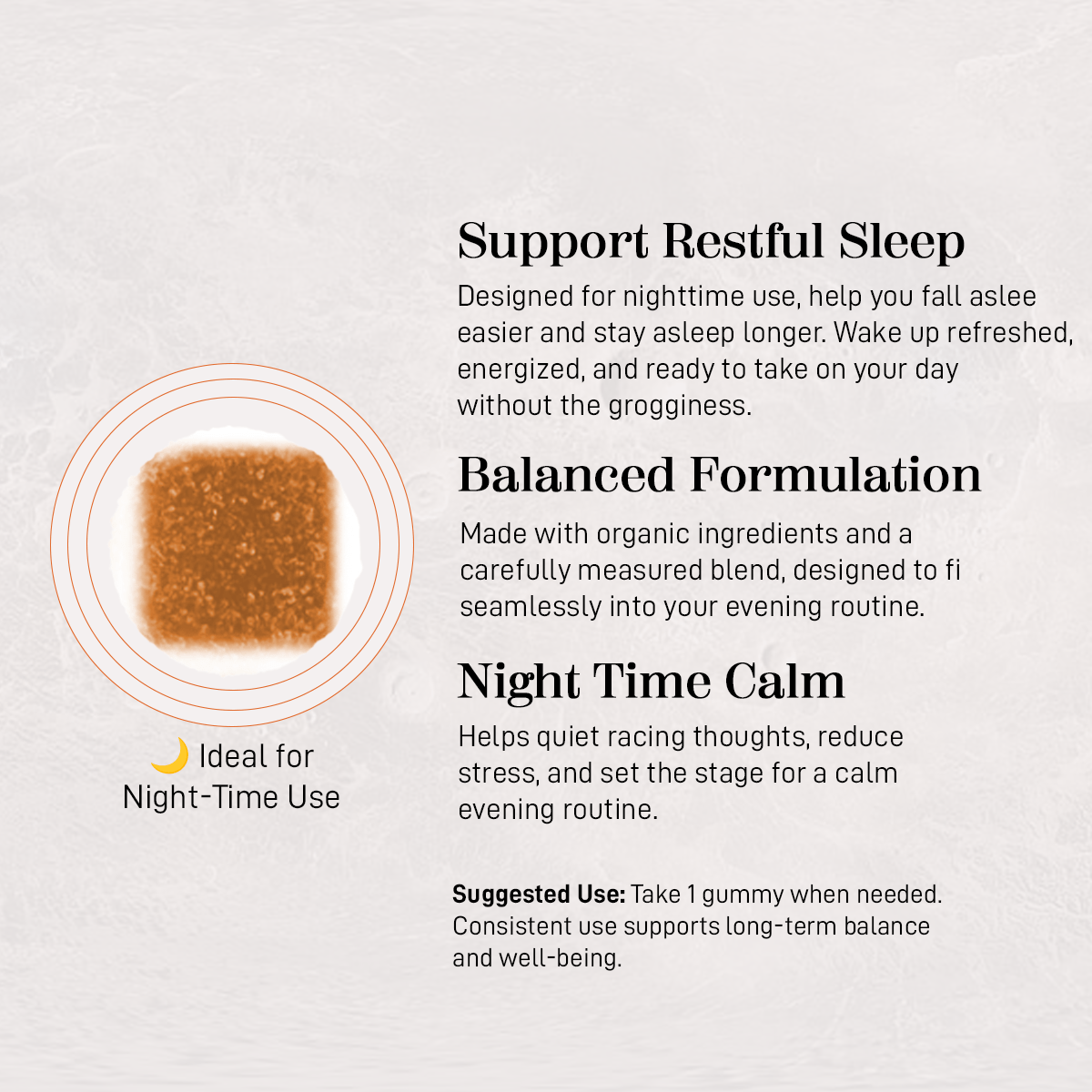 TWILIGHT 10 - Count Gummies 5mg THC + 100 mg CBD Full - Spectrum Hemp Extract - True Hemp Science